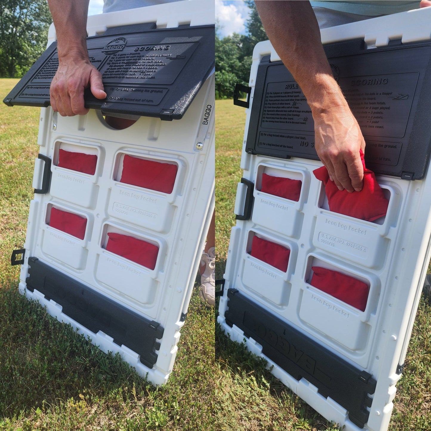 Baggo Camp More Stress Less Baggo Bean Bag Toss Portable 2x3 Cornhole Game - Angler's Pro Tackle & Outdoors