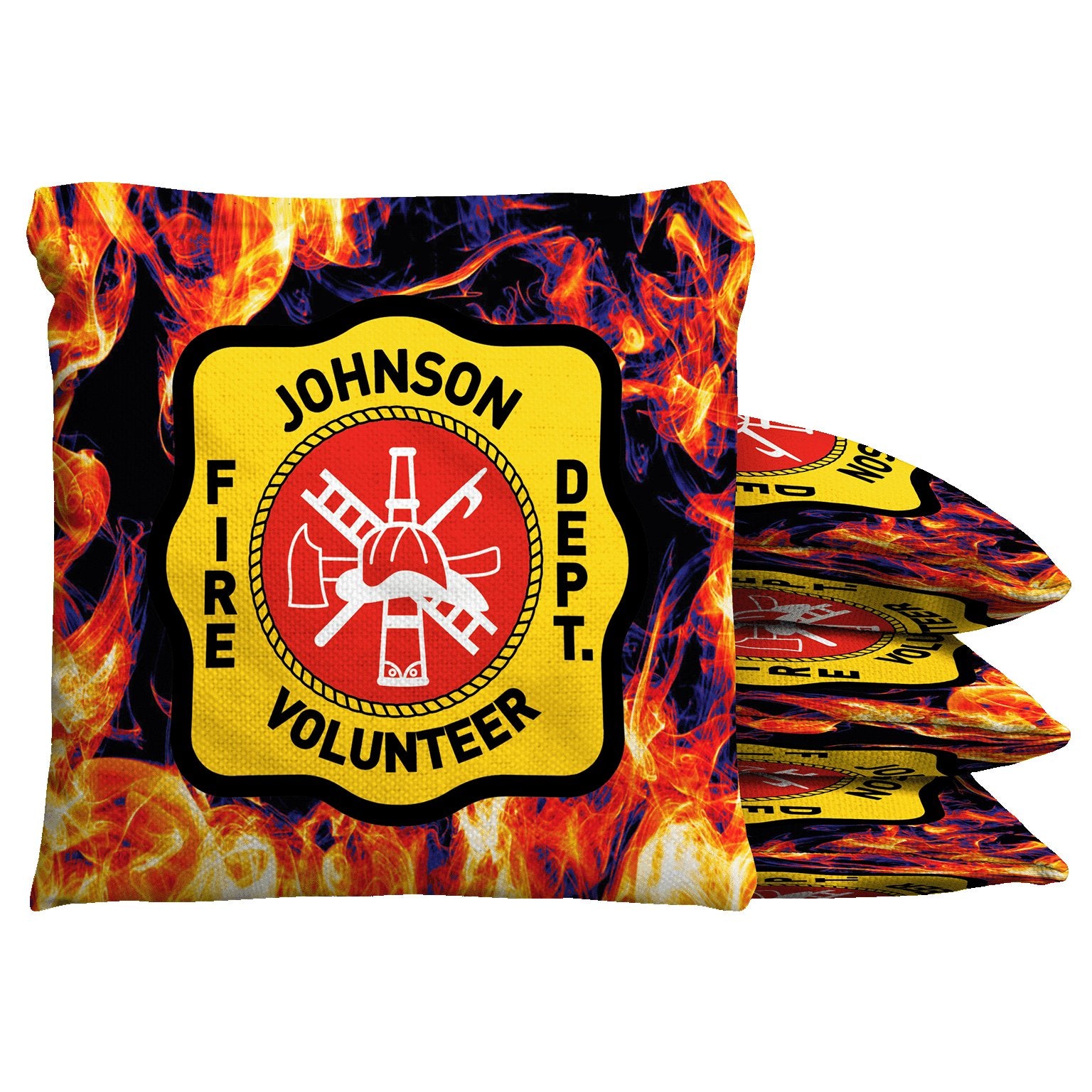 Baggo Fire Department Shield Cornhole Bean Bag Toss Bags (set of 8) - Angler's Pro Tackle & Outdoors