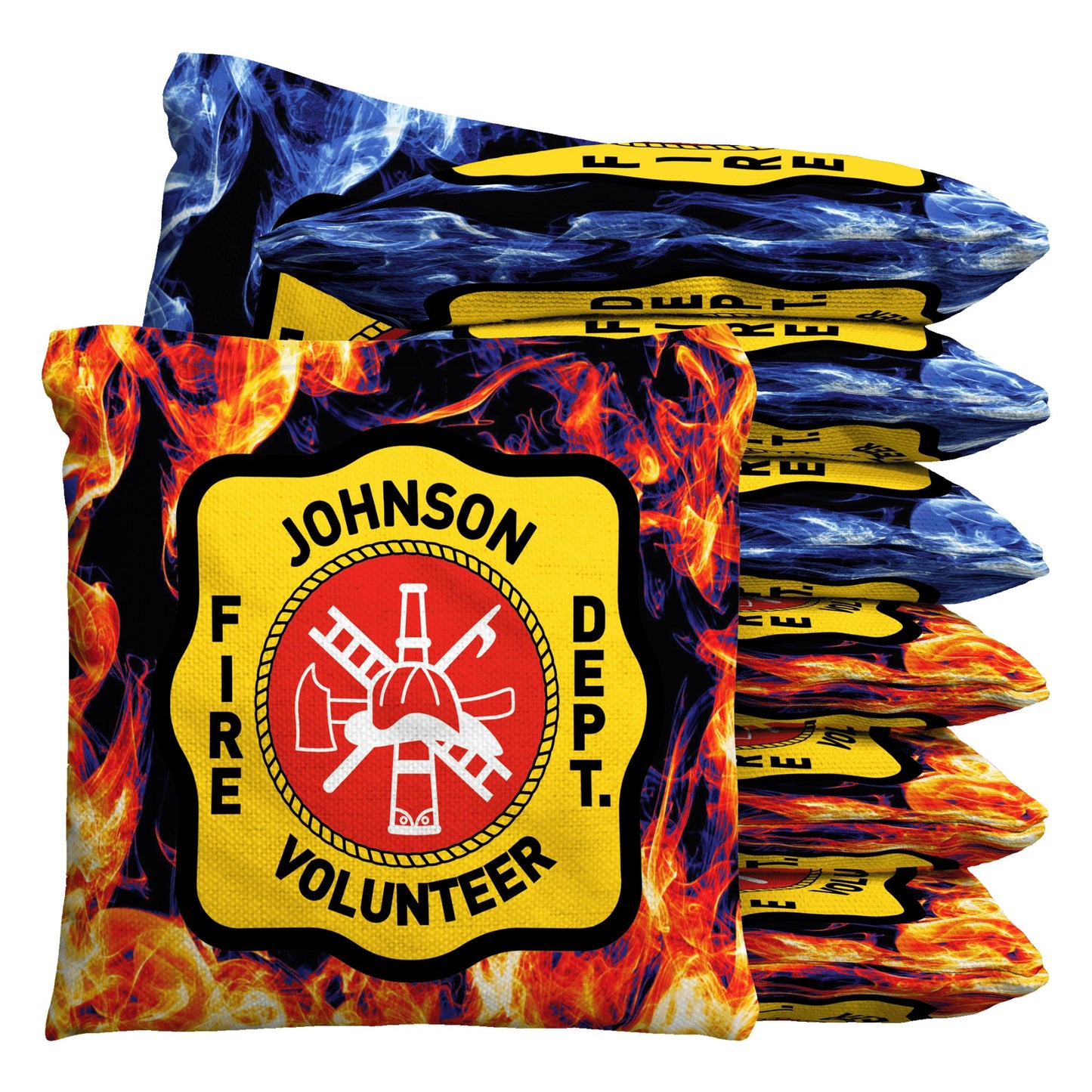 Baggo Fire Department Shield Cornhole Bean Bag Toss Bags (set of 8) - Angler's Pro Tackle & Outdoors