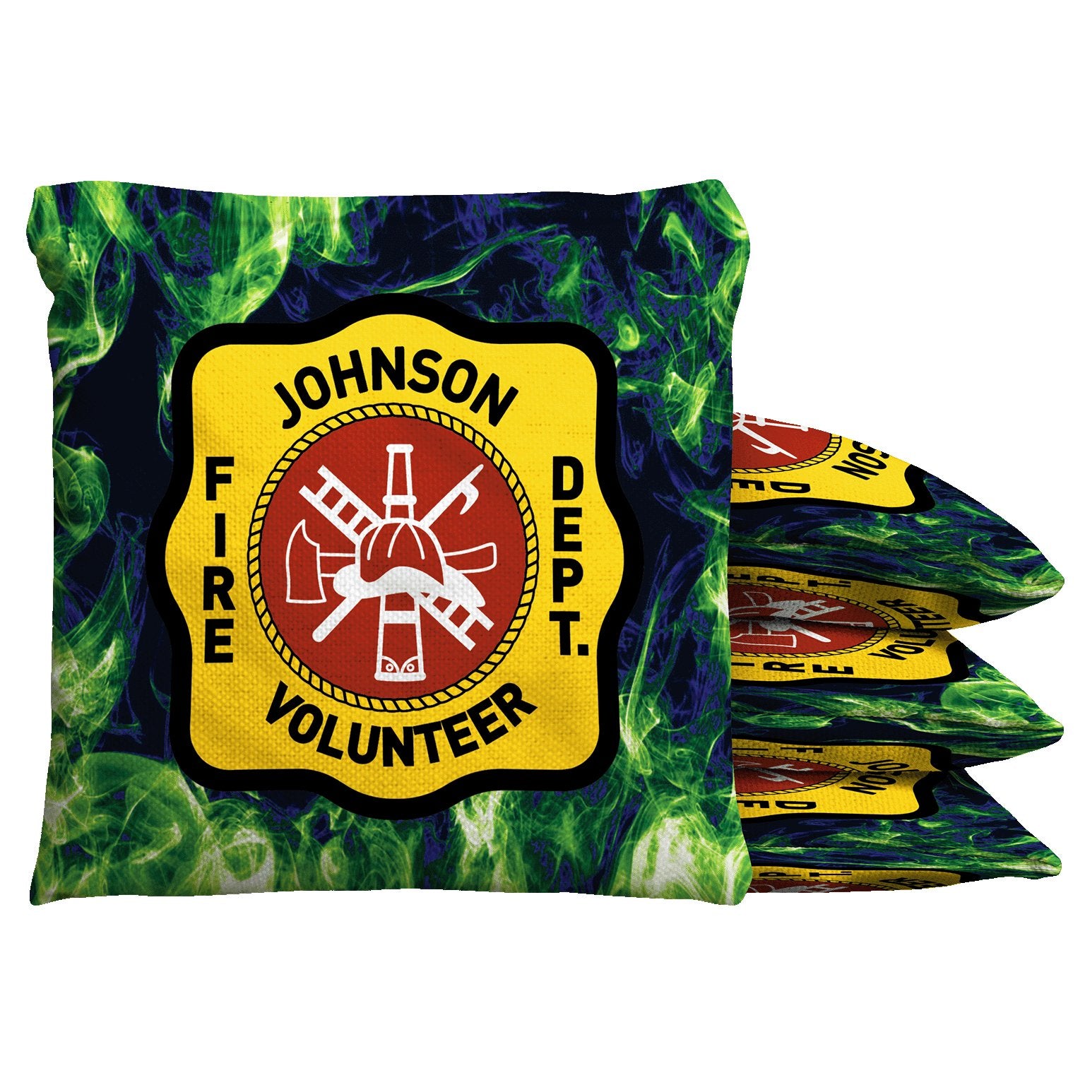 Baggo Fire Department Shield Cornhole Bean Bag Toss Bags (set of 8) - Angler's Pro Tackle & Outdoors