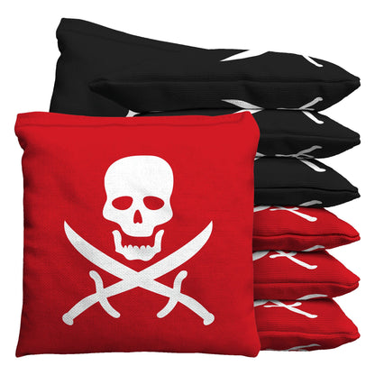 Baggo Jolly Rogers Skull & Swords Pirate Cornhole Bean Bag Toss Bags (set of 8) - Angler's Pro Tackle & Outdoors