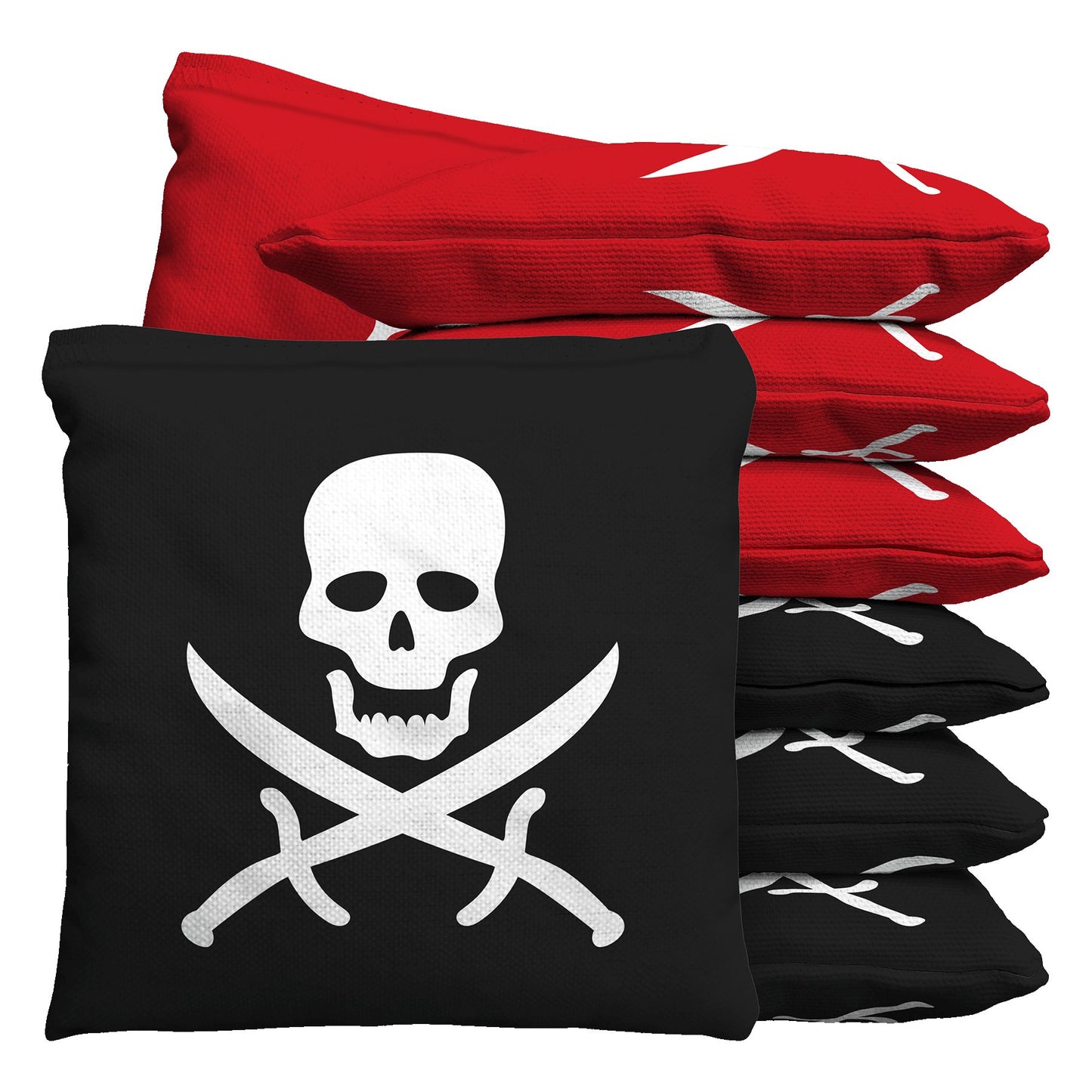 Baggo Jolly Rogers Skull & Swords Pirate Cornhole Bean Bag Toss Bags (set of 8) - Angler's Pro Tackle & Outdoors