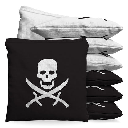 Baggo Jolly Rogers Skull & Swords Pirate Cornhole Bean Bag Toss Bags (set of 8) - Angler's Pro Tackle & Outdoors