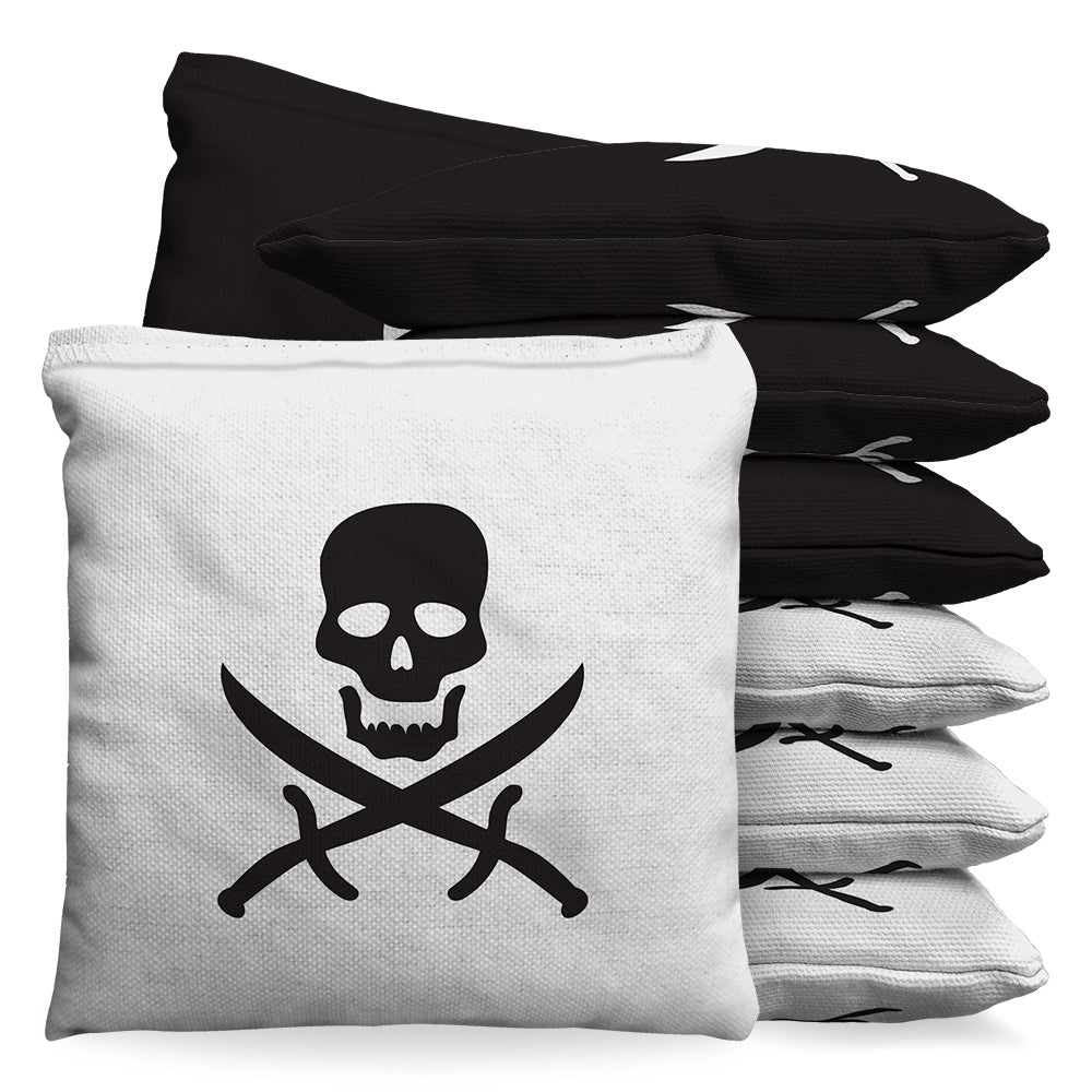 Baggo Jolly Rogers Skull & Swords Pirate Cornhole Bean Bag Toss Bags (set of 8) - Angler's Pro Tackle & Outdoors