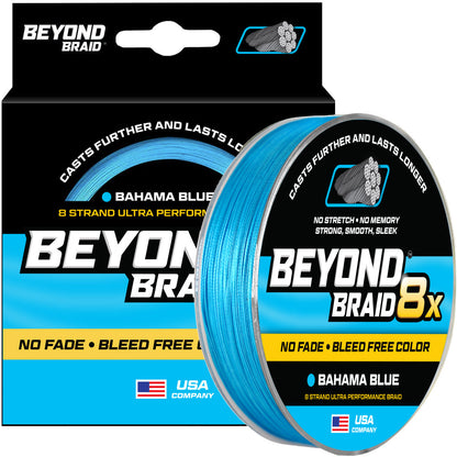 Beyond Braid - 8 Strand Braided Fishing Line Series - Super Sleek & Smooth Braided Fishing Line - High Performance Fishing Line For Saltwater & Freshwater