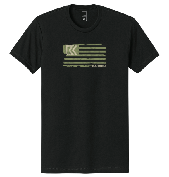 Bakcou Military Flag Tee - Angler's Pro Tackle & Outdoors