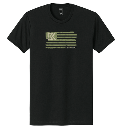 Bakcou Military Flag Tee - Angler's Pro Tackle & Outdoors