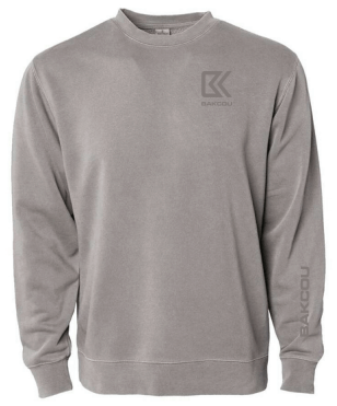 Bakcou Vintage Grey Crewneck - Angler's Pro Tackle & Outdoors