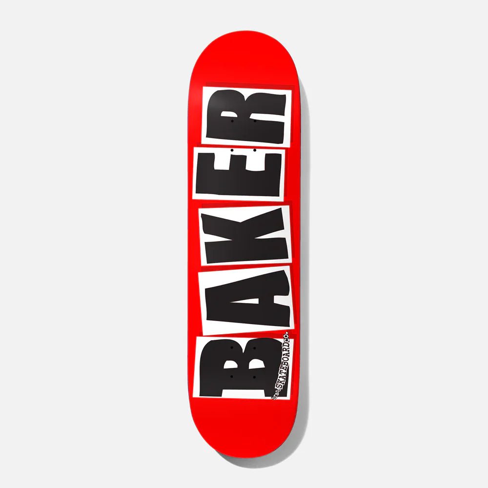 Baker Brand Logo Skateboard Deck - 8.75″ Red/White - Angler's Pro Tackle & Outdoors