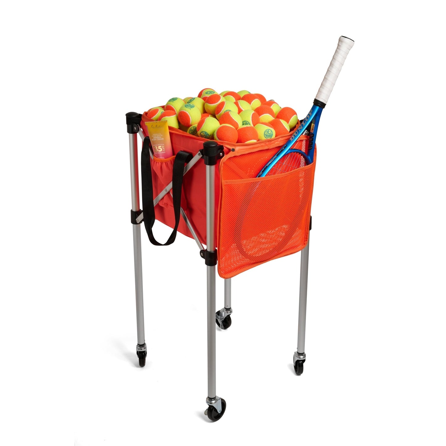 Ball Tote - Orange Replacement Bag for Tennis and Pickleball Pro Teaching Cart - Angler's Pro Tackle & Outdoors