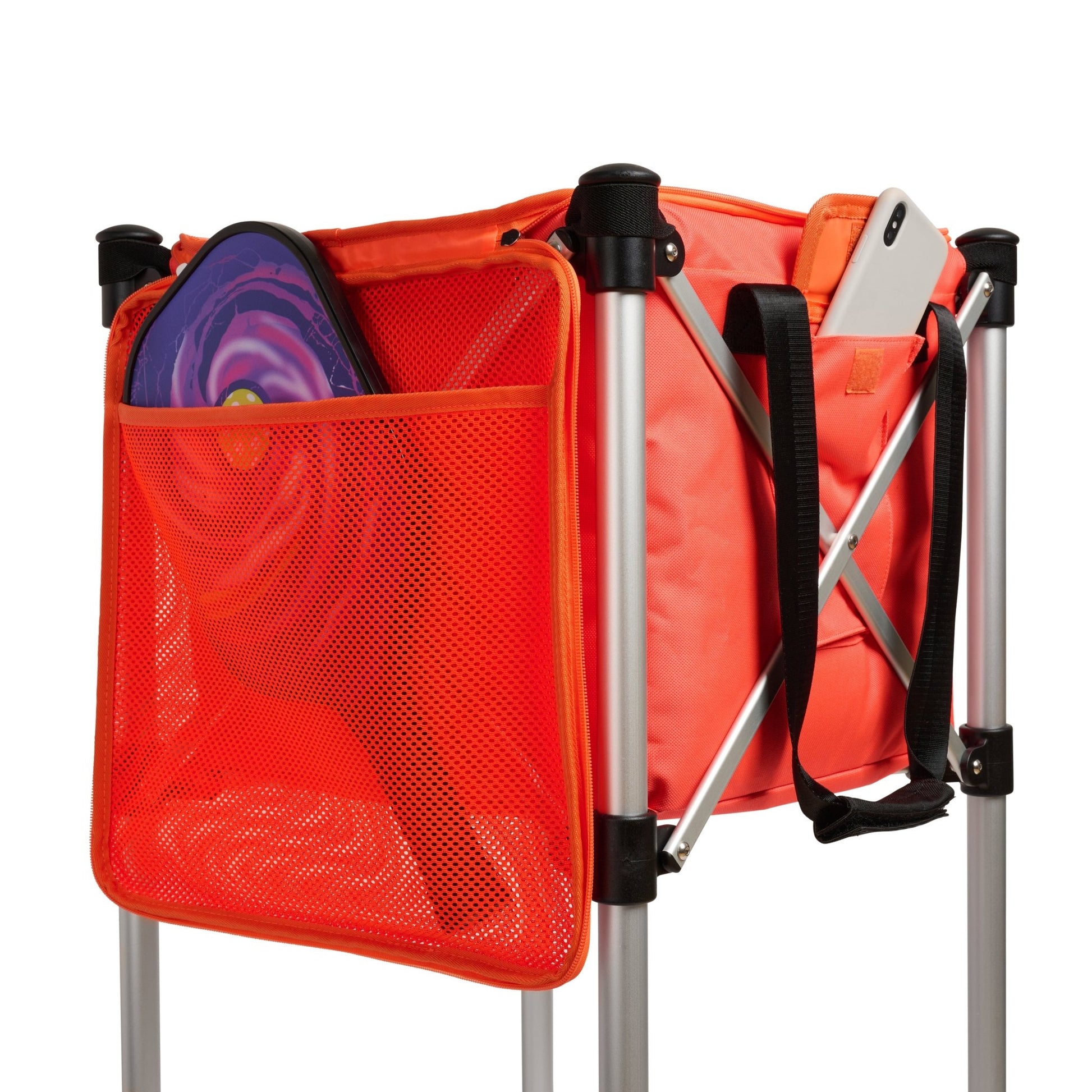 Ball Tote - Orange Replacement Bag for Tennis and Pickleball Pro Teaching Cart - Angler's Pro Tackle & Outdoors