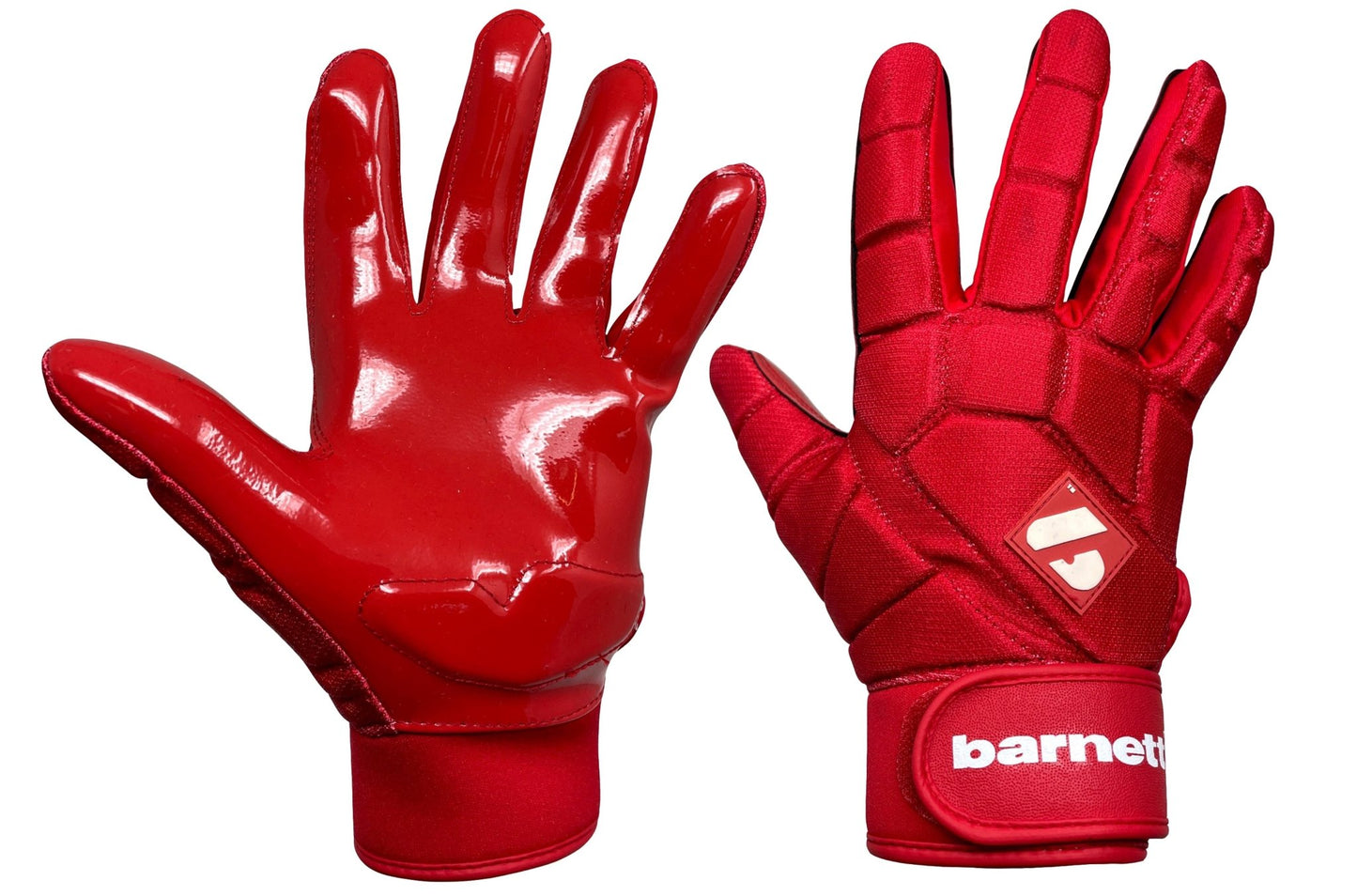 Barnett FKG - 03 Red High Level Linebacker Football Gloves, LB, RB, TE - Angler's Pro Tackle & Outdoors