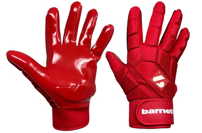 Barnett FKG - 03 Red High Level Linebacker Football Gloves, LB, RB, TE - Angler's Pro Tackle & Outdoors