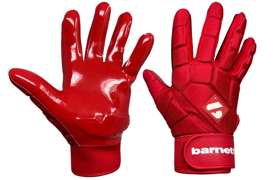 Barnett FKG - 03 Red High Level Linebacker Football Gloves, LB, RB, TE - Angler's Pro Tackle & Outdoors