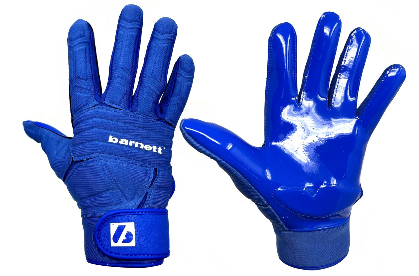Barnett FLG - 03 Blue Professional Linemen Football Gloves, OL, DL - Angler's Pro Tackle & Outdoors