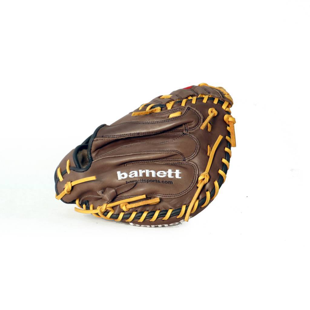 Barnett GL - 202 Competition catcher baseball glove, genuine leather, adult 32, Brown - Angler's Pro Tackle & Outdoors