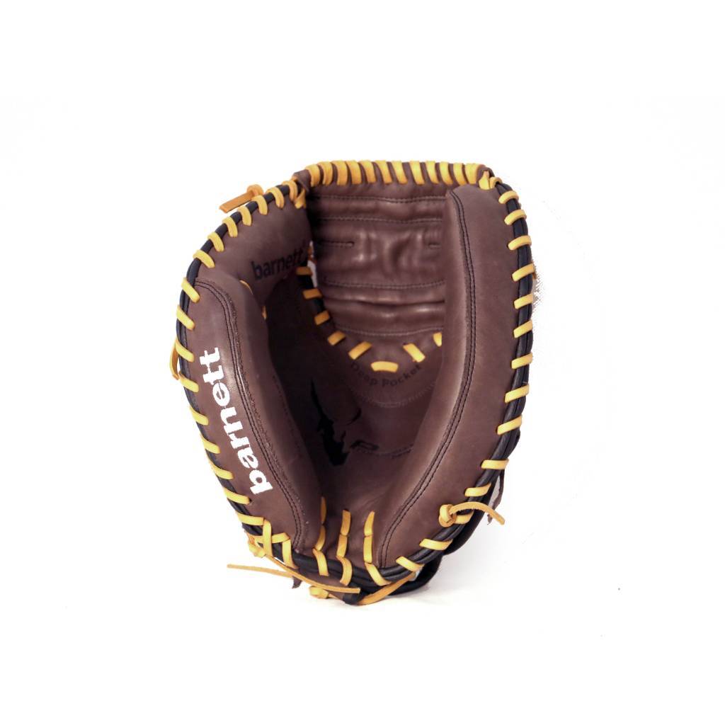 Barnett GL - 202 Competition catcher baseball glove, genuine leather, adult 32, Brown - Angler's Pro Tackle & Outdoors