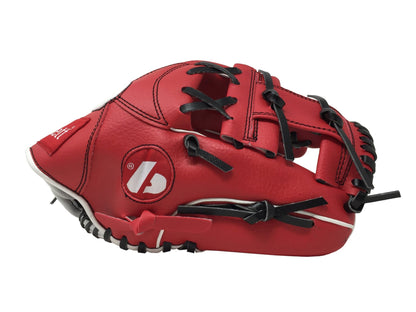 Barnett JL - 115 baseball glove, outfield, polyurethane, size 11,5", Red color (Right Hand Throw) - Angler's Pro Tackle & Outdoors