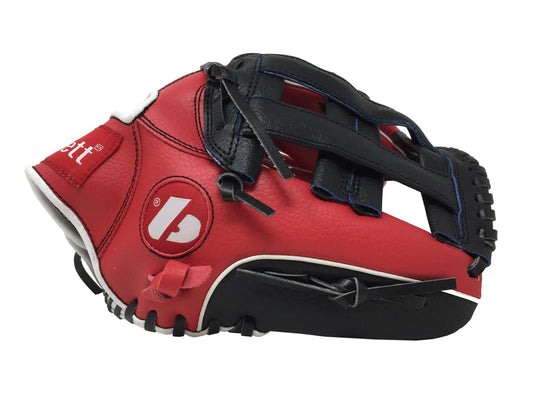 Barnett JL - 120 - Baseball glove, outfield, polyurethane, size 12.5 ", Red color (Right Hand Throw) - Angler's Pro Tackle & Outdoors