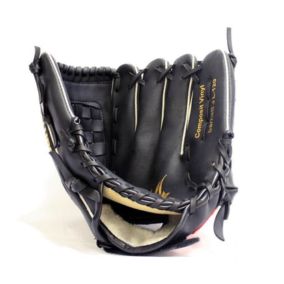 Barnett JL - 120 INITIATION BASEBALL GLOVE PU OUTFIELD 12, BLACK - Angler's Pro Tackle & Outdoors
