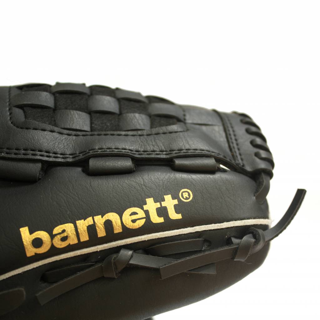 Barnett JL - 120 INITIATION BASEBALL GLOVE PU OUTFIELD 12, BLACK - Angler's Pro Tackle & Outdoors
