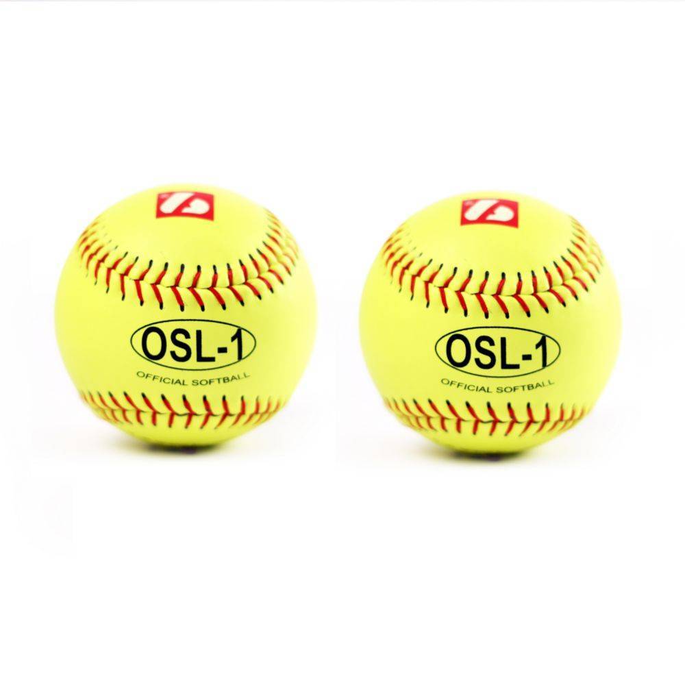 Barnett OSL - 1 High competition softball, size 12", yellow, 2 pieces - Angler's Pro Tackle & Outdoors