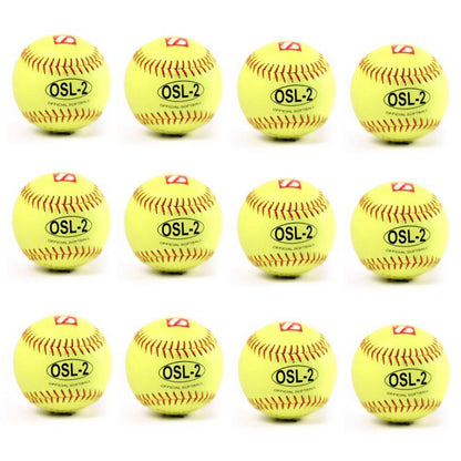Barnett OSL - 2 Competition softball, size 12", yellow, 1 dozen - Angler's Pro Tackle & Outdoors