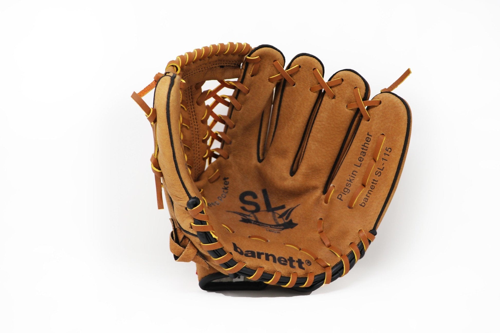 Barnett SL - 115 Baseball gloves in leather infield/outfield size 11.5, Brown - Angler's Pro Tackle & Outdoors