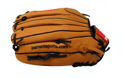 Barnett SL - 125 Baseball gloves in leather outfield, size 12.5, Brown - Angler's Pro Tackle & Outdoors