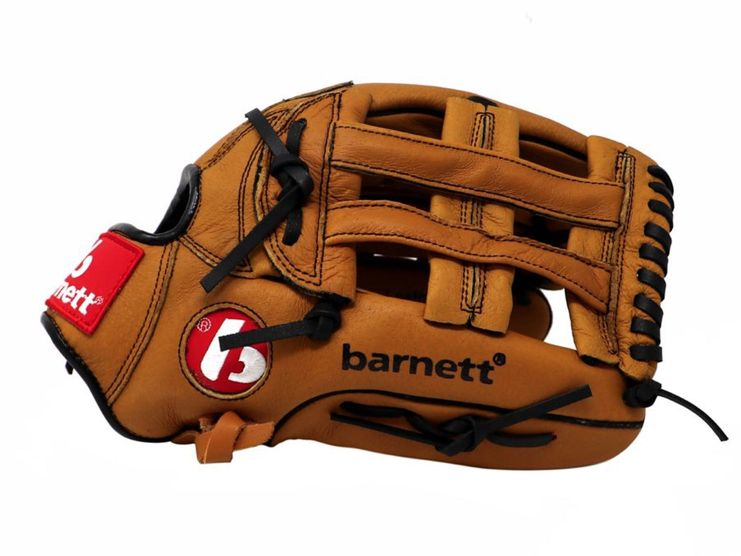 Barnett SL - 127 leather baseball glove, outfield, size 12.7, Brown - Angler's Pro Tackle & Outdoors