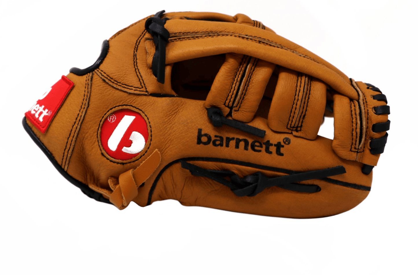 Barnett SL - 130 Leather baseball glove, outfield, size 13, Brown - Angler's Pro Tackle & Outdoors