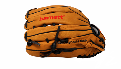Barnett SL - 130 Leather baseball glove, outfield, size 13, Brown - Angler's Pro Tackle & Outdoors