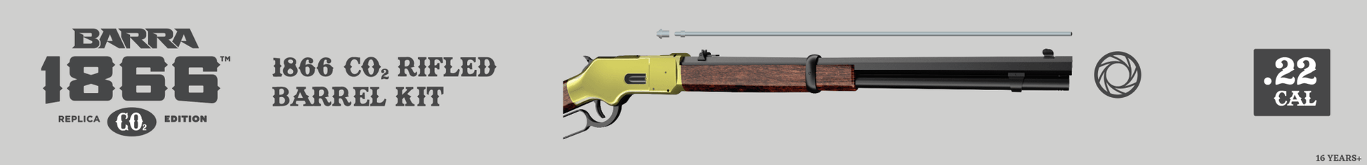 Barra Airguns 1866 CO2 Rifled .22 Caliber Barrel Kit - Angler's Pro Tackle & Outdoors
