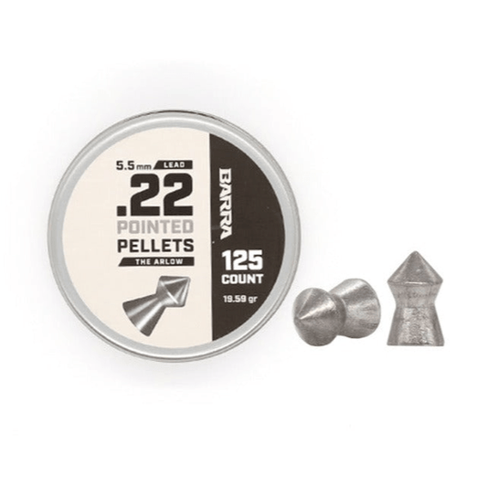 Barra Airguns Arlow Pointed Tip .22 Caliber Pellets - 125 Count - Angler's Pro Tackle & Outdoors
