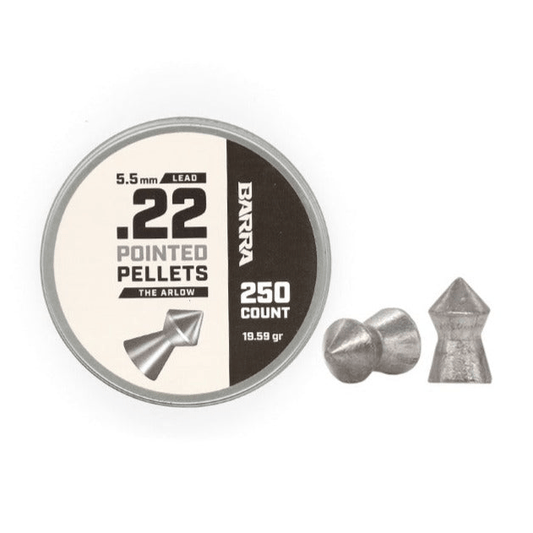 Barra Airguns Arlow Pointed Tip .22 Caliber Pellets - 250 Count - Angler's Pro Tackle & Outdoors