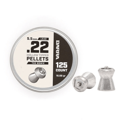 Barra Airguns Bowie Hollow Tipped .22 Caliber Pellets - 125 Count - Angler's Pro Tackle & Outdoors