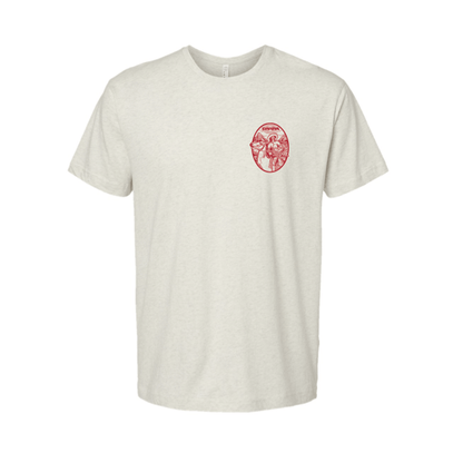 Barra Airguns Cowboy Men's T-Shirt - Red & Natural Heather - Angler's Pro Tackle & Outdoors