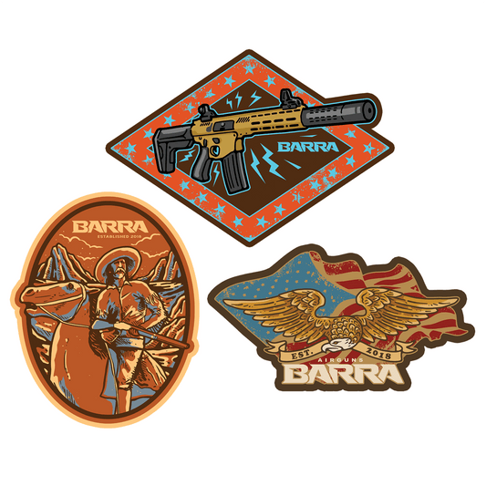 Barra Airguns Die Cut Stickers - 3 Pack - Angler's Pro Tackle & Outdoors