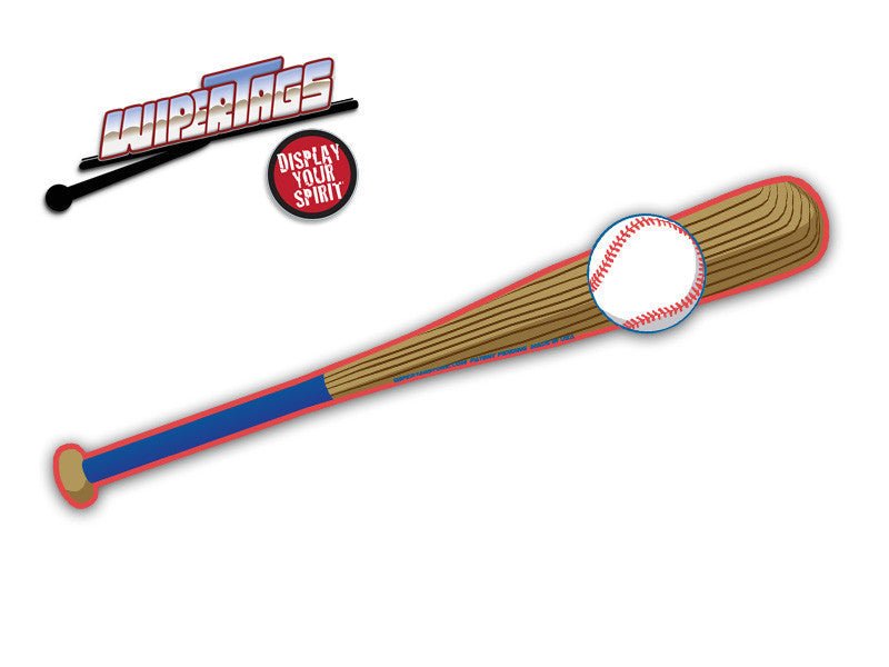 Baseball Bat Blue and Red WiperTag - Angler's Pro Tackle & Outdoors