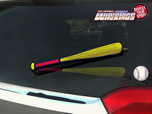 Baseball - Red & Yellow Bat WiperTags with Ball Decal - Angler's Pro Tackle & Outdoors