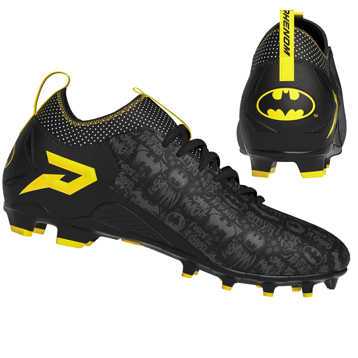 Batman Football Cleats - Quantum Speed by Phenom Elite - Angler's Pro Tackle & Outdoors
