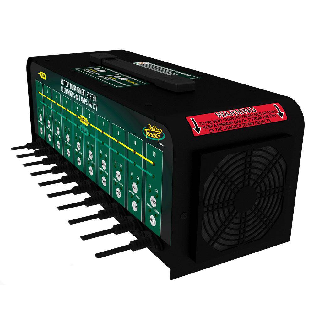 Battery Tender® 10 Bank, 4 AMP Selectable 12V / 6V Battery Charger