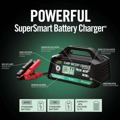 Battery Tender® 15/8/2 AMP Power Tender® Selectable 12V Battery Charger