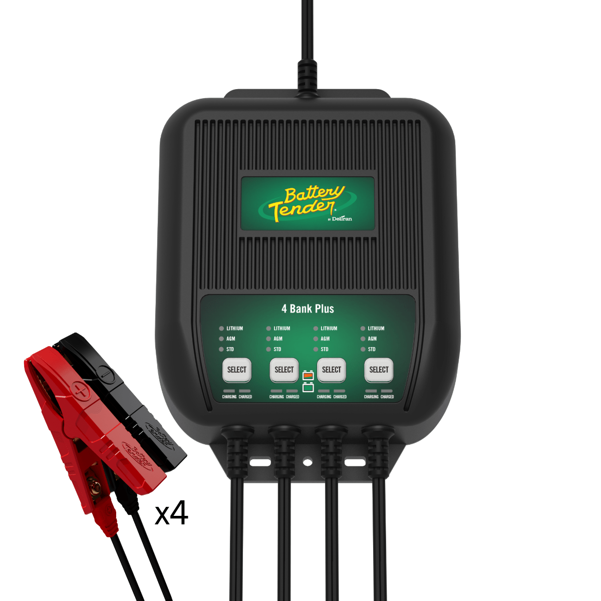 Battery Tender® 4-Bank, 1.25 AMP 12V Battery Charger