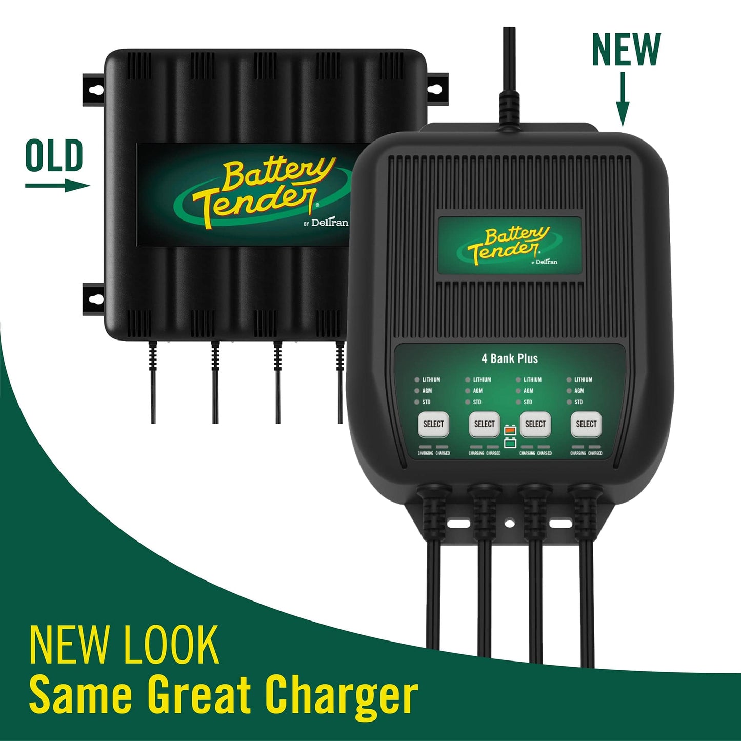 Battery Tender® 4-Bank, 1.25 AMP 12V Battery Charger