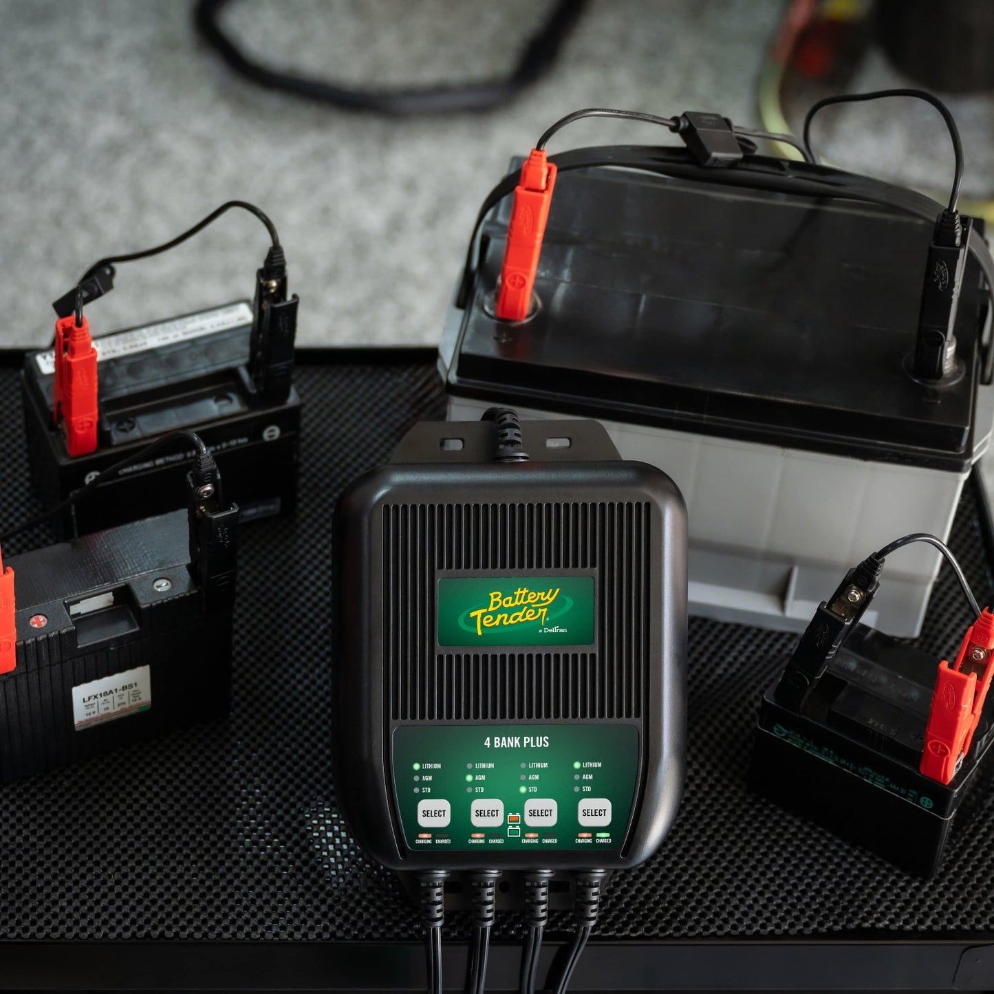 Battery Tender® 4-Bank, 1.25 AMP 12V Battery Charger