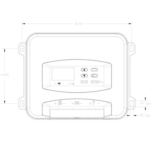 Battery Tender® 50 AMP, 12V/24V/36V/48V PWM Solar Charge Controller