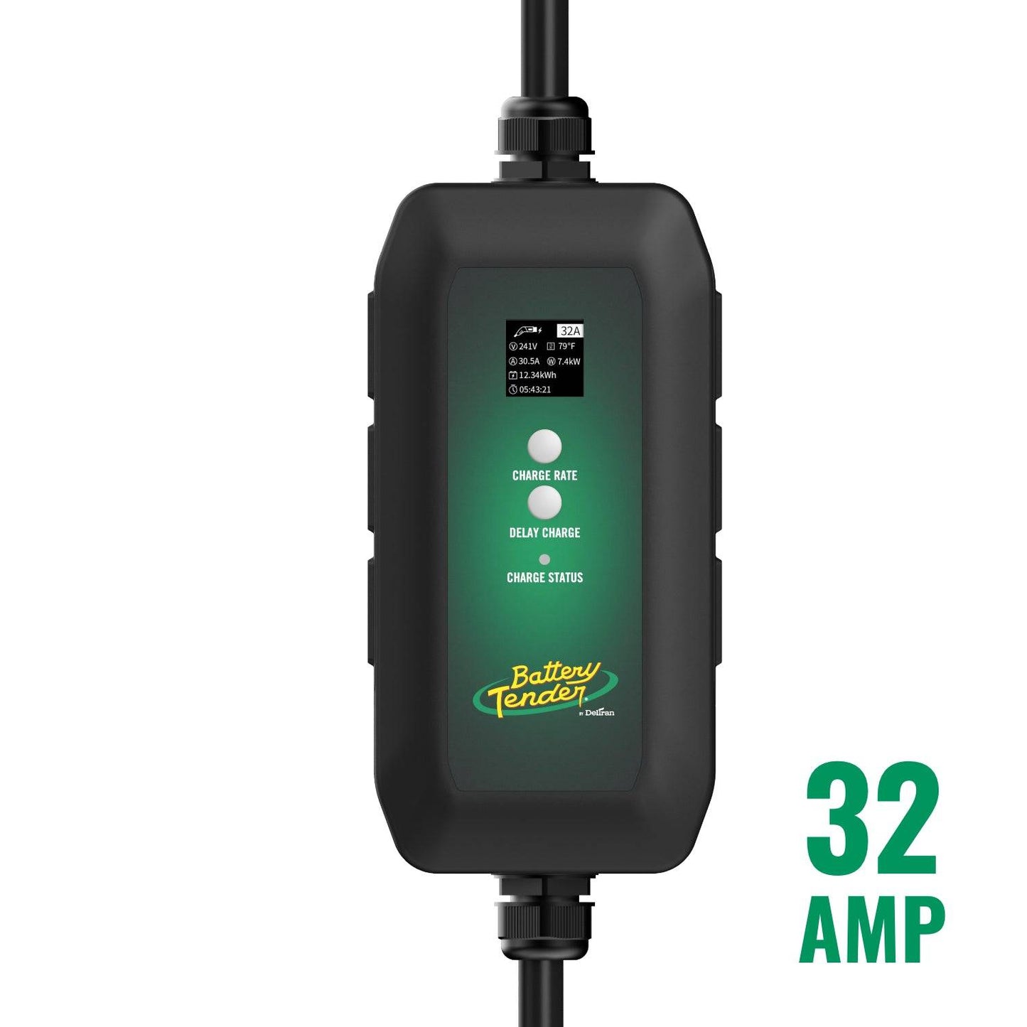 Battery Tender® eCharge 32 AMP, Level 1+2 Portable Electric Vehicle Charger