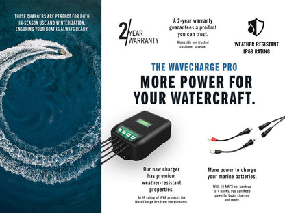 Battery Tender® WaveCharge Pro 2-Bank 12V,  20 AMP Battery Charger
