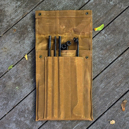 BattlBox Bushcraft Swivel Grill Set w/ Waxed Canvas Carrying Case - Angler's Pro Tackle & Outdoors